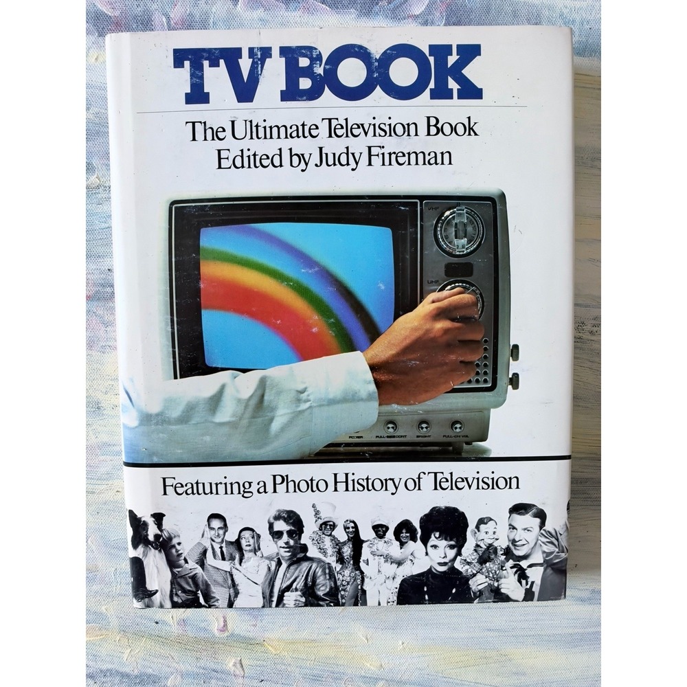 TV Book Ultimate Television Book Judy Fireman 1977 Hardcover Dust Jacket Vintage